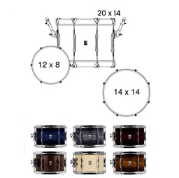 [BATEPERBRIT004] British Drum Co. Lounge Club Kit 20" LON-20-CB
